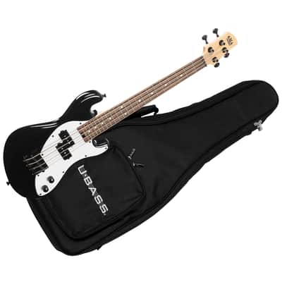 Solid Body U-Bass 4 cordes Black + housse Kala image 1