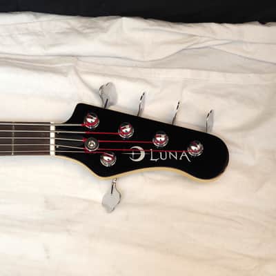 LUNA Paz 5 Paz Lenchantin Signature 5-string BASS guitar Black NEW - Henna image 5
