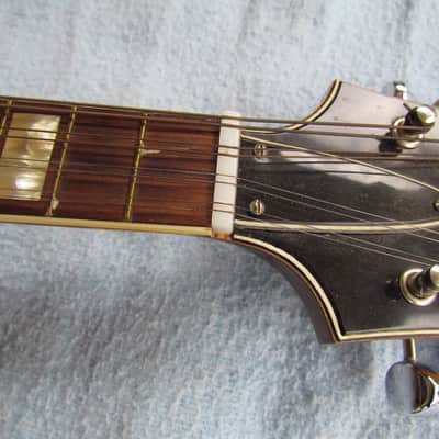 Harmony H425 Batwing Mandolin W/Original Chipboard Case 1972? Vintage Harmony H 425 Mandolin Made In The USA image 8