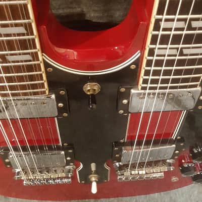 Epiphone G-1275 G1275 Double Neck Doubleneck Cherry 2000s image 16