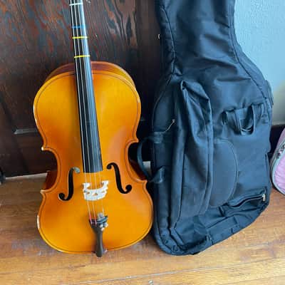 engelhardt 5534 3/4 cello with soft case image 1