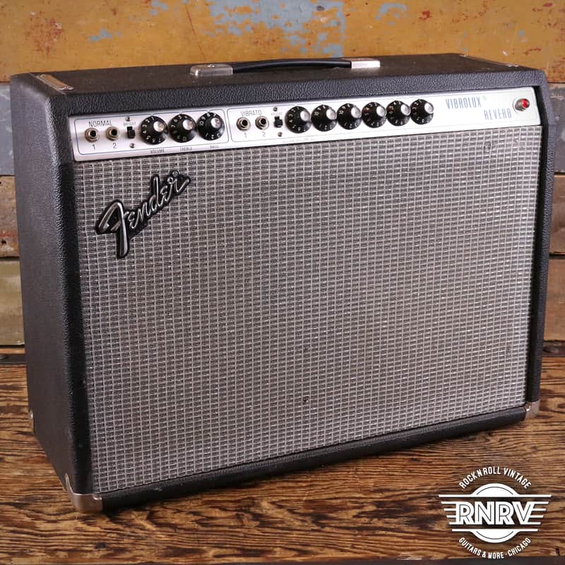 Fender Vibrolux Reverb 2-Channel 35-Watt 2x10" Guitar Combo 1970 - 1980 - Silverface image 1