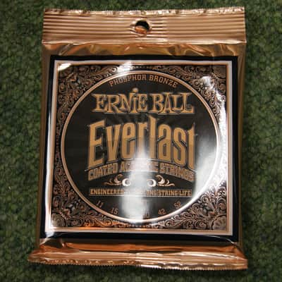 Immagine Ernie Ball 2548 Everlast light acoustic guitar strings 11-52 - 1