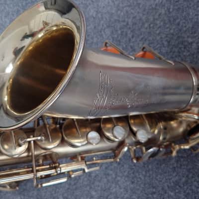 Vintage Selmer Modele 22 Alto Saxophone 1922 - Silver image 15