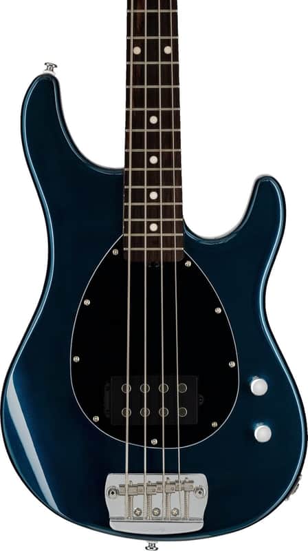 Sterling SB14 Sterling 4-String Bass Guitar, Rosewood Fingerboard, Blue Pearl image 1