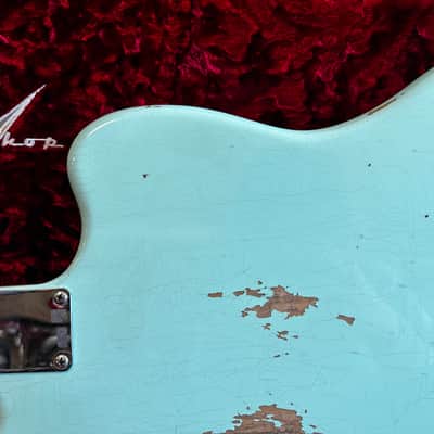 Fender Custom Shop Dealer Select '61 Jazzmaster Wide Range Relic Left-Handed 2022 - Surf Green image 21