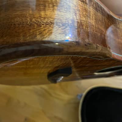 de Houtwinkel Custom koa tenor with fretboard inlay 2024 - French polish image 11
