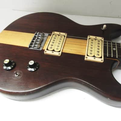 MATSUMOKO RARE VINTAGE JAPANESE VANTAGE VS 600 ELECTRIC GUITAR WITH HARDSHELL CASE image 3