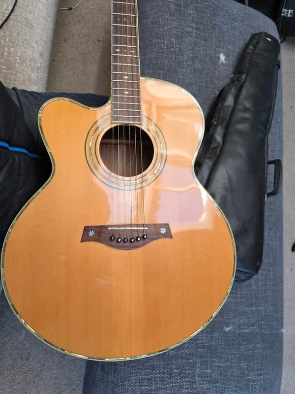 Tanglewood left handed acoustic Tw58 L11 1999 - Blonde image 1