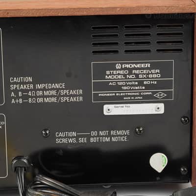 PIONEER SX-880 VINTAGE STEREO RECEIVER – Fully Restored & Serviced – 1-Year WRT image 11