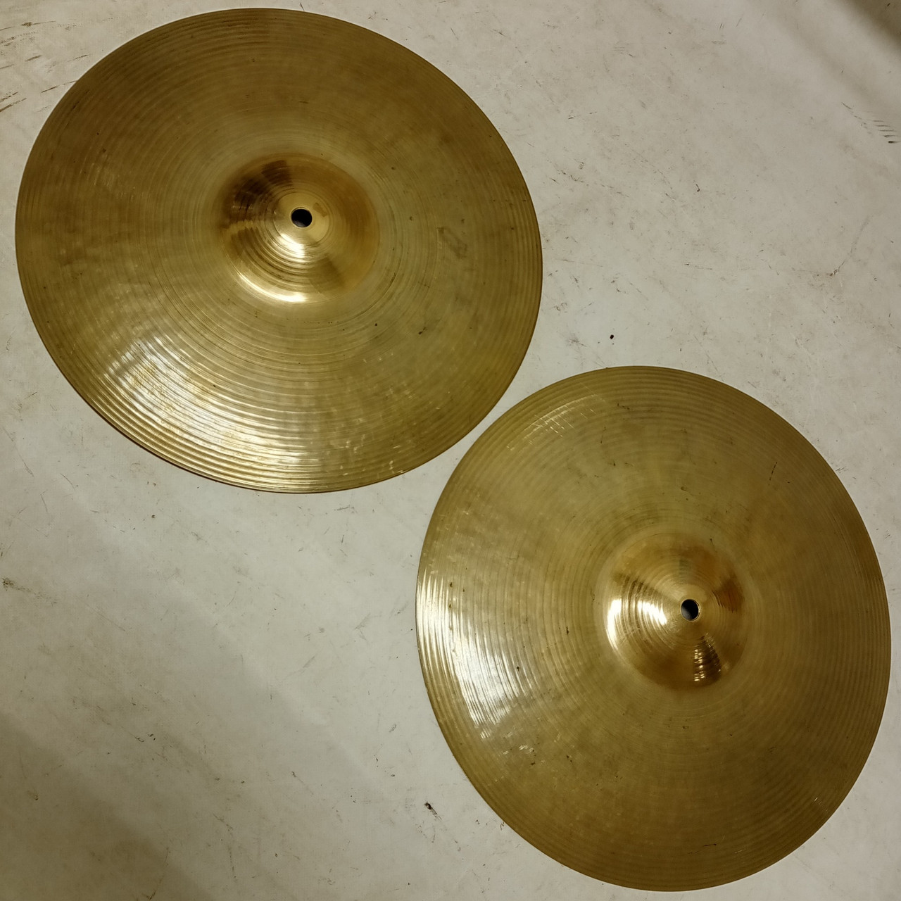 Zildjian 14"Avedis Hi-Hat Cymbals A B20 2015 Set Marching Band Percussion Pair — main photograph