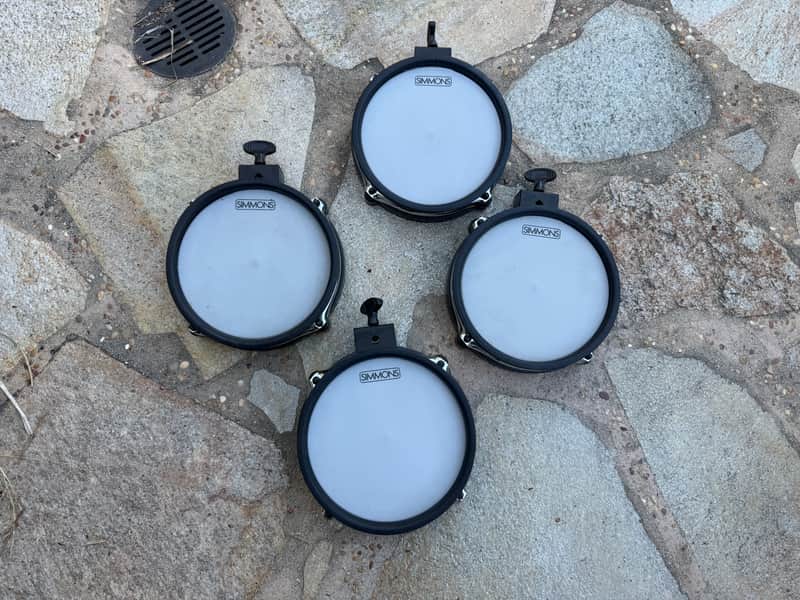 FOUR PACK Simmons Sd350 mesh drums os trigger Drum pads trigger Drum pad 8" image 1