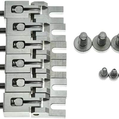 Guitar Stainless Steel Double Locking Tremolo Bridge Saddles and Screws for FR Tremolos image 3