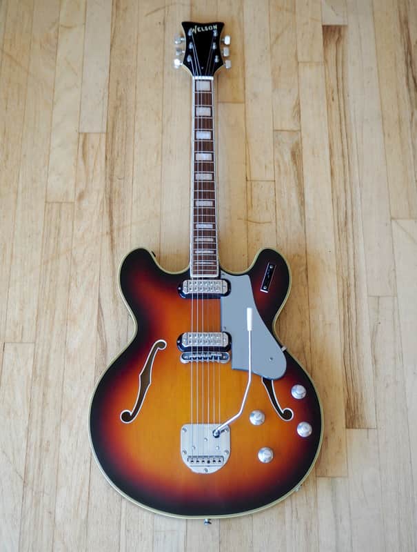 1960s Welson DS2 Vintage Hollowbody Electric Guitar Near Mint | Reverb