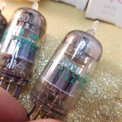 Sylvania etc. ONE (1) 6DJ8 tNOS AT1000 TESTED Vacuum Tube ECC88 dual triode 1965-1972 image 1