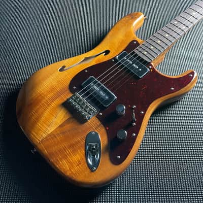 Fender Custom Shop Artisan Dual P90 Koa Strat, NOS, Rosewood Fingerboard- Aged Natural image 2