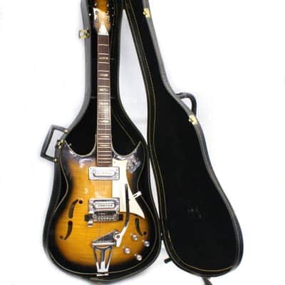 Vintage Apollo Fujigen Made Barney Kessel Style Electric Guitar with the Original Case image 15