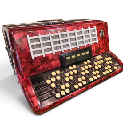 Orpheus 5 Row Chromatic Button Bayan Accordion B-System Kiev Ukraine 1990s 87 Buttons 120 Bass image 4