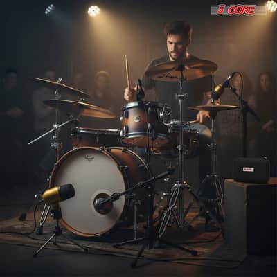 5 Core Conga Mic Snare Tom Microphone Drum Kit Condenser XLR Instrument Mics image 10