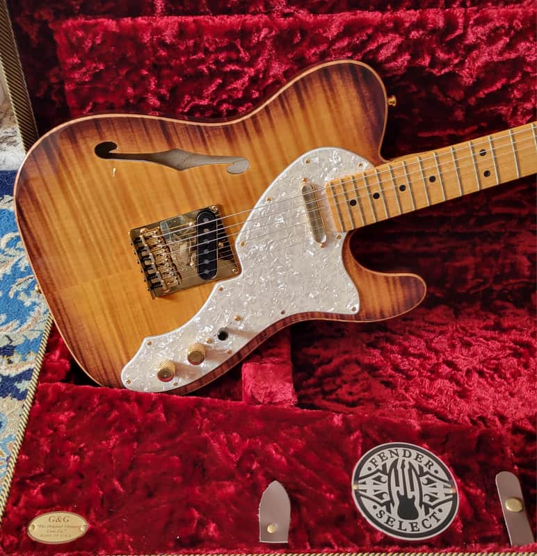 Fender American Select Telecaster Thinline 2013 - Violin Burst image 1