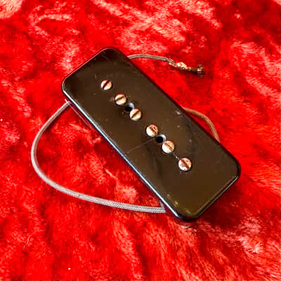 1960 Gibson P90 Les Paul deluxe, JR guitar pickup Black bobbin epiphone crestwood wilshire corner les paul image 4