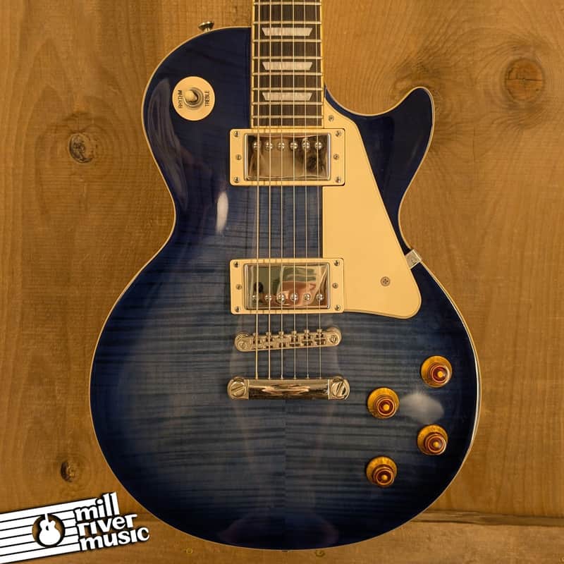 Epiphone Les Paul Standard Pro, Translucent Blue - Used image 1