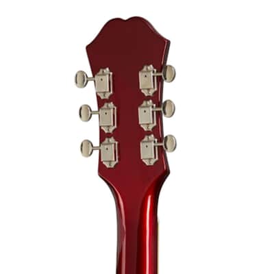 Epiphone Riviera Semi Hollow Body Electric Guitar Sparkling Burgundy image 5