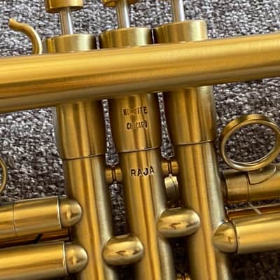 🔥 Monette RAJA Trumpet – GOLD PLATE – Immaculate Condition – Extremely Rare image 5