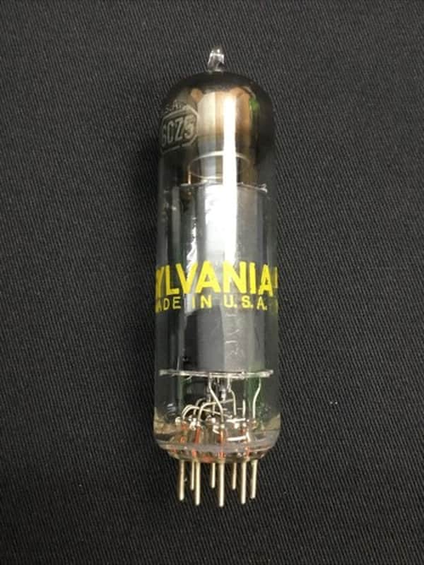 SYLVANIA 6CZ5 Black Plate PENTODE Power AMPLIFIER VACUUM TUBE Tested 8.1341-D image 1