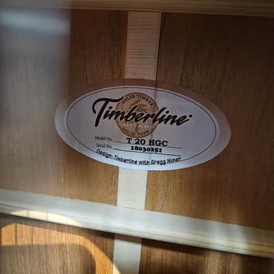 Timberline T20HGc All Solid Wood Tropical Mahogany 12-String Harp Guitar T20 HGC - Mahogany image 6