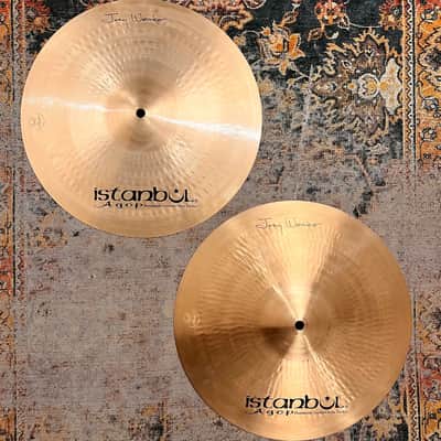 Istanbul AGOP JOEY WARONKER Hihats 14” 778 1112 g CLEAN! Responsive & Complex! Why Pay $607?? image 1