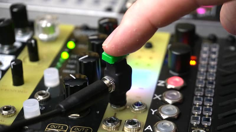Mini Mute Switch / Latching On/Off Toggle switch for Eurorack and Modular Synth / 3.5mm / 0hp image 1