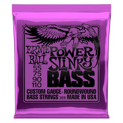 Ernie Ball 2831 Round Wound Power Slinky Bass Strings (55-110) image 1