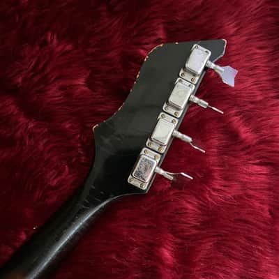 c.1960s Kay / Truetone K-592 Hollow Body Vintage Bass "Sunburst" image 11