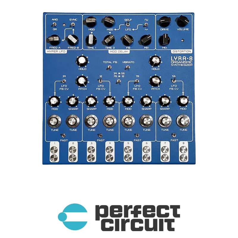 SOMA Laboratory Lyra-8 Organismic Drone Synthesizer (Blue) Bild 1