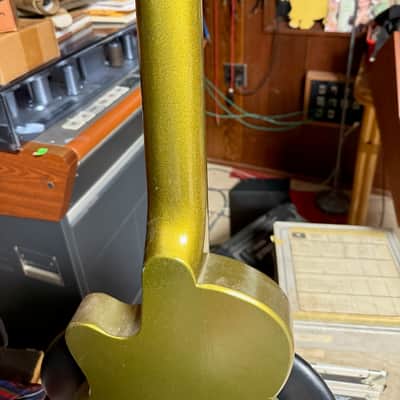 1953-1954 Kay K-136 Green Peanut Stratotone H-44 Two Tone Guitar image 7