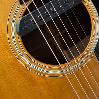 Takamine F-340S lawsuit era 1976 Japan w/ pickup and OHSC image 7