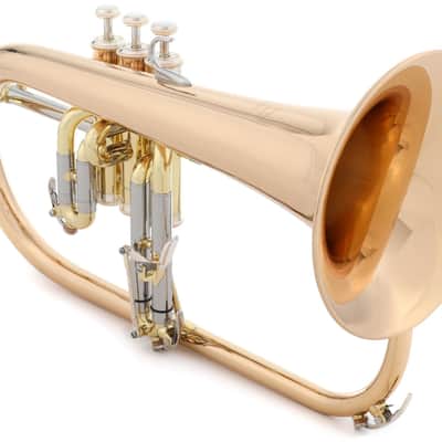 Yamaha YFH-631G Professional Bb Flugelhorn - Clear Lacquer with Gold Brass Bell image 1