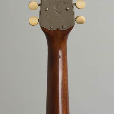 Stahl Style 6 Bowl Back Mandolin, made by Larson Brothers, c. 1910, original brown leather covered hard shell case. image 6