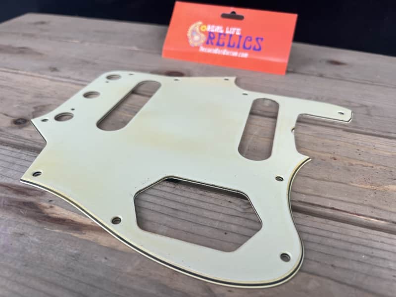 Real Life Relics Fender® Aged Mint Green 62 Jaguar® Pickguard 0054489000.   [PGAH2] image 1