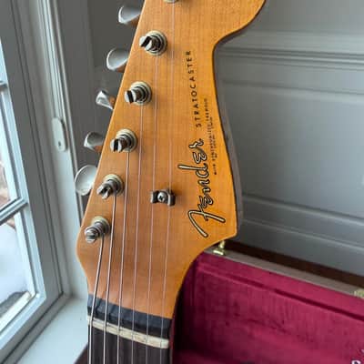 2026 Fender Custom Shop '62 Stratocaster HSS Heavy Relic - Vintage White image 7