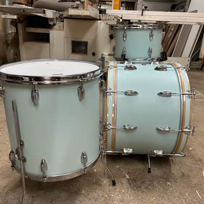 Slingerland Gene kupra deluxe ensemble 1956/59 - Sea foam lacqued image 6