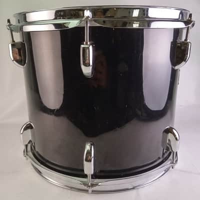 GP Percussion 11x13" Tom Drum Black Wrap 6-Lug Chrome Hardware 7/8" Post Mount image 5