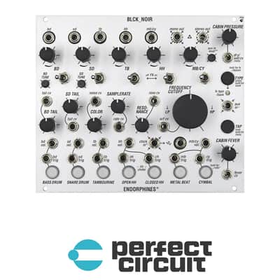 Endorphin.es BLCK_NOIR Analog Drum Synthesizer (Silver)