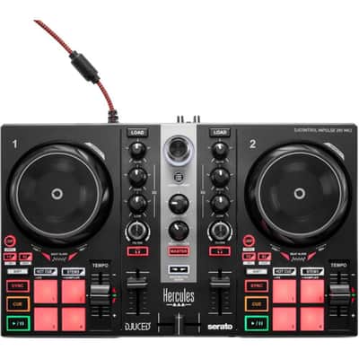 Hercules Inpulse 200 MK2 2-Channel DJ Controller - Black image 1