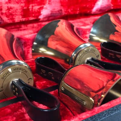 Schulmerich Handbells - Complete 3 Octave Set - 4 Cases, 37 Bells - Superb image 1