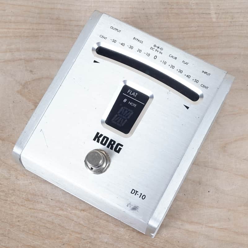 Korg DT-10 Chromatic Pedal Tuner Silver