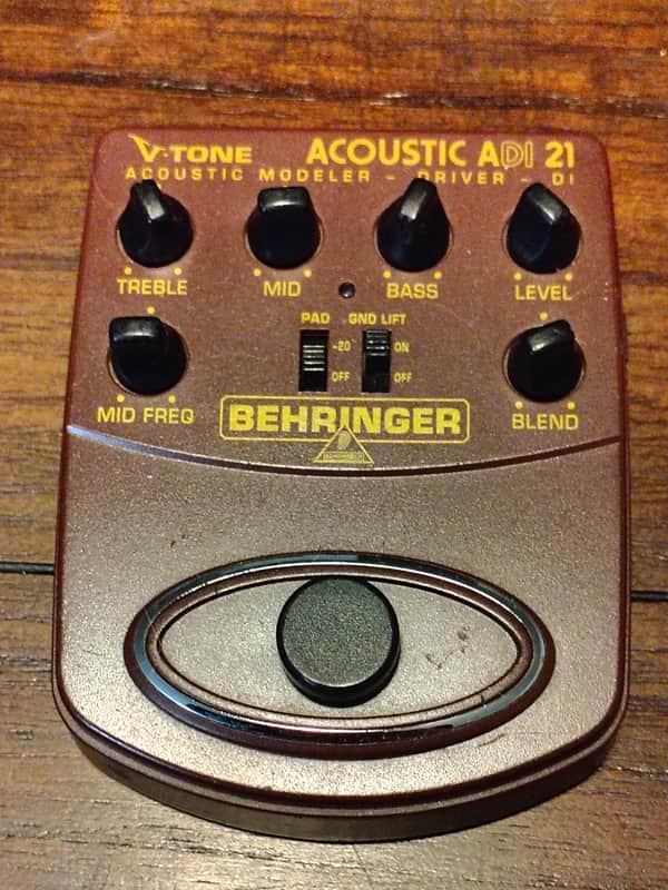 Behringer ADI21 V-Tone Acoustic Amp Modeler Preamp DI 2010s - Standard image 1