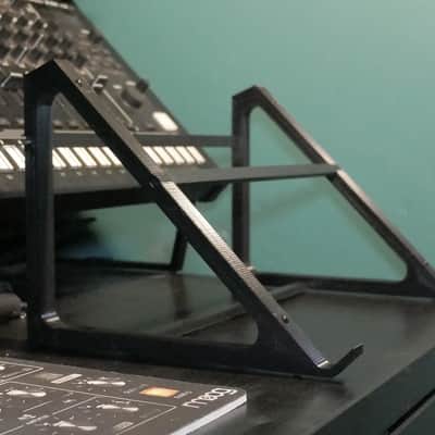 Large 45° Desktop Studio Stand for Tabletop Synth Drum Machine Mixer w/ Triple Strut Braces image 1