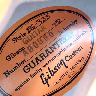 2020 Gibson Custom Shop ’59 ES-335 VOS – Natural image 11